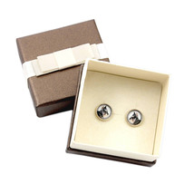 Schnauzer. Pet in your ear. Earrings with box. Photojewelry. Handmade. - £11.98 GBP