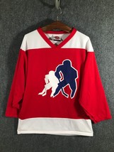 Hockey Jersey Men&#39;s Size Medium Red Long Sleeve By K1 Sportswear - $265.80 MXN