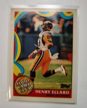 1989  Topps 1000 Yard Club Henry Ellard #4 Los Angeles Rams (b) - £1.43 GBP