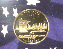 2005-S 25 Cent Proof State Quarter - Minnesota - George Washington - £6.23 GBP