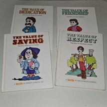 4 ValueTale Hardcover Book Lot Value of Savings Respect Friendship Dedication - £12.62 GBP