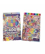 Lisa Frank Stickers Books Lot of 2 Partial Tablets 1000+ Decals Retro - $14.00