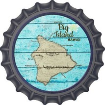 Big Island Hawaii Map Novelty Metal Bottle Cap BC-818 - £17.14 GBP