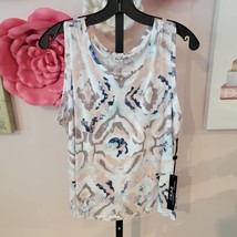 Charlie B women tribal tank in Pearl - size L - £36.97 GBP