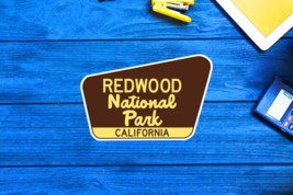 Redwood Forest National Park California Travel Sticker Decal 3.75&quot; Vinyl - £4.34 GBP