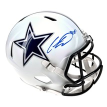 CeeDee Lamb Autographed Dallas Cowboys F/S White Matte Helmet Fanatics Signed - £398.70 GBP