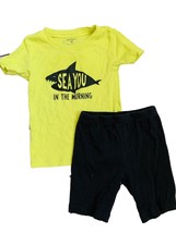 allbrand365 designer Girls Or Boys 3 Piece Cotton Pajama Set,Yellow/Black,4T - £23.45 GBP