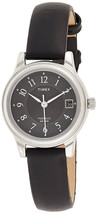 Timex T29291 Women&#39;s Porter Street Black Leather Band Watch - £37.39 GBP
