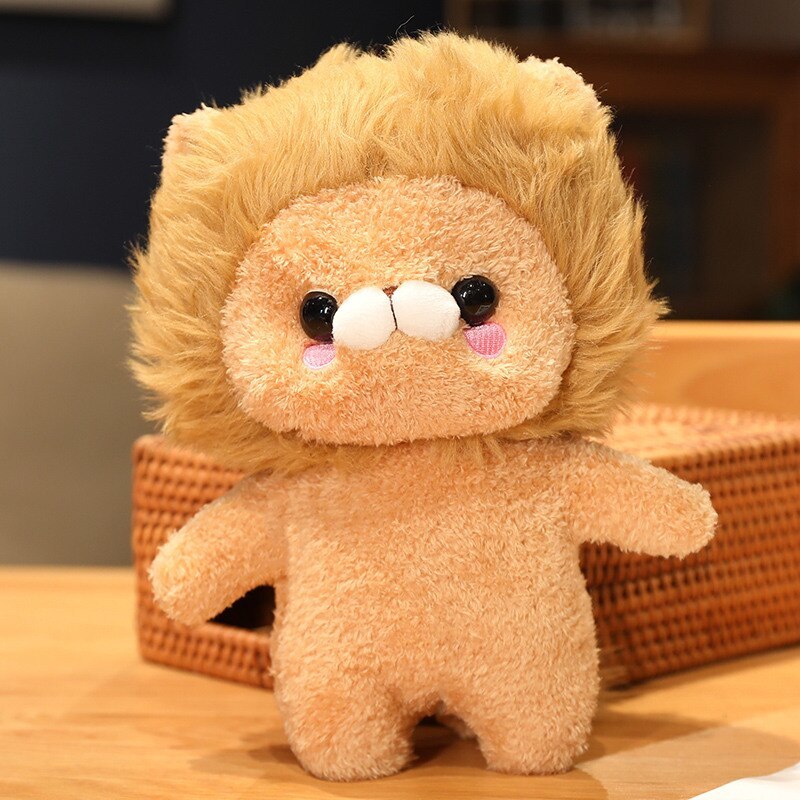 Primary image for Golden Lion with Clothes Peluche Toys Lovely Lion Wears Sweater Bags Stuffed Sof