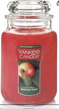 NEW! Yankee Candle  Macintosh (Apple) Scented  22 oz. Classic Jar Farmho... - $20.57