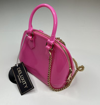 Deluxity NWT Hot pink pvc Rubber Mini hand bag purse R5 - £18.14 GBP