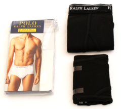 Polo Ralph Lauren Black Mid Rise Brief Underwear 2 in Package New Men&#39;s 44 - £22.57 GBP