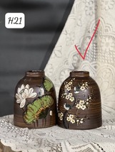 Pottery vase ceramic vase handmade in Vietnam H 21cms - £72.57 GBP