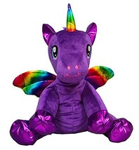 Stuffems Toy Shop Record Your Own Plush 16 inch Luna The Purple Winged U... - £21.04 GBP