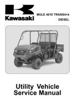 New Kawasaki Mule 4010 Trans 4x4 Diesel Service Manual 2009 2010 2011 2012 2013  - £27.97 GBP