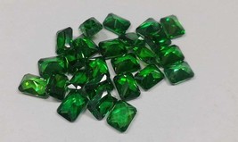 Lot Beautiful Green Zircon Emerald Cut Cambodia Neon AAA+Quality Loose Gemstone - £14.04 GBP+