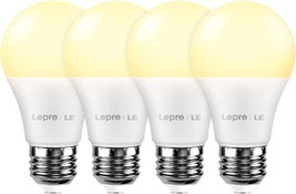 Lighting Ever Led Smart Light Bulbs, A19 E26, 2.4Ghz Wifi Only, Pack Of 4, - £28.55 GBP