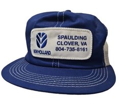 K Products New Holland Hat Spaulding Clover VA Trucker Cap Vtg - £15.44 GBP