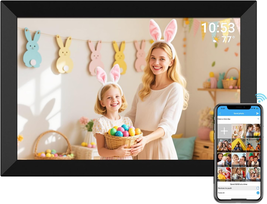FRAMEO Digital Photo Frame 10.1 Inch Wifi Smart Frame HD IPS Touch Scree... - $1,974.34 MXN