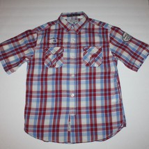 Hollywood the Jean People Boy&#39;s Plaid Short Sleeve Shirt size 6 - £4.74 GBP