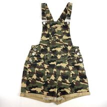 U2B Urban Basics Overall Shorts Shortalls Size Medium Camo Cotton - $29.99