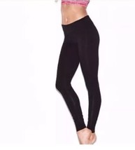 BNWTS Victoria&#39;s Secret PINK Black Basic Essential Leggings Size Medium - £23.48 GBP