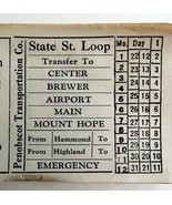 Railway Transfer Tickets Maine Penobscot Transportation State Street Loo... - $24.99