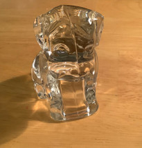 Small Clear Glass hollow dog - $5.89