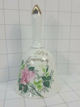 Anniversary Collector Bell &quot;50TH ANNIVERSARY&quot; w/ red roses Norcrest #35 - £4.70 GBP