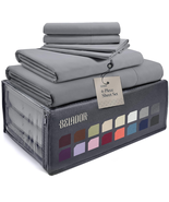 BELADOR Silky Soft Sheet Set - Luxury 6 Piece Bed Sheets for Queen Size ... - £16.37 GBP
