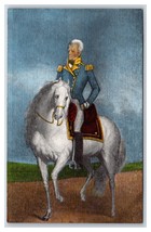 Andrew Jackson Portrait on Horse Hermitage Nashville TN UNP Linen Postcard T20 - £2.33 GBP