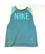 Nike Dri-Fit Fitness Tank Top Athletic One Mesh Shoulder SleevelessTeal ... - $168.17 MXN