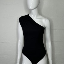 Skylar Rose Black Bodysuit Small One Shoulder Cut Out Open Back - £23.69 GBP