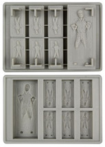 Ice Cube Tray: Star Wars Han Solo in Carbonite Gray Silicon Brand NEW! - £14.15 GBP