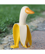 Cute Banana Duck Outdoor Statues Decor 6&#39;&#39; Tall, Weird Garden Gifts for ... - £16.82 GBP