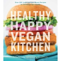 Healthy Happy Vegan Kitchen  by Kathy Patalsky Paperback Cookbook EUC - £11.35 GBP