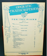 Operatic Transcriptions for the Piano Series Two G. Schirmer, Inc. Publi... - £7.77 GBP