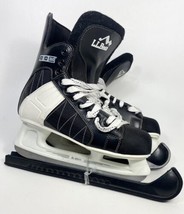 Mens Boys Ice Skates 125 LL Bean SL 2500 Size 6 Black/White CCM - $47.47