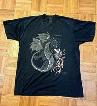 Vintage Chinese Dragon T Shirt San Francisco  Black Size XL  - £9.10 GBP
