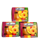 Life Savers Pineapple Candle LOT 3 NEW 3 oz Jar Lead Free Wicks 25 hr GR... - £15.53 GBP