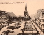 Princes Street Looking West Edinburgh Scotland Postcard PC14 - £4.00 GBP