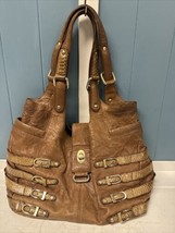 Vintage Jimmy Choo Bree Brown Hobo Handbag Purse Made In Italy - £101.68 GBP