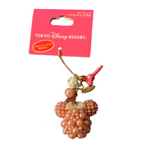 Disney Store Japan Minnie Mouse Light Pink Pearl Phone Plug Charm - £54.75 GBP