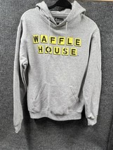 American Roadtrip WAFFLE HOUSE Hoodie Sweatshirt Mens Small Gray Pullove... - $31.29