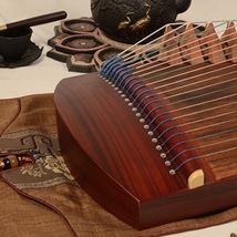 Guzheng portable 90cm maroon 21 strings Chinese stringed instrument - £392.01 GBP