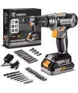 Cordless Drill 20V Electric Power Drill Set Tool Drills Cordless Set Bat... - $65.00