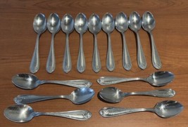 Oneida Northland Royal Shell 15 Teaspoons Stainless Steel Chrome 6 1/8&quot; ... - $41.72