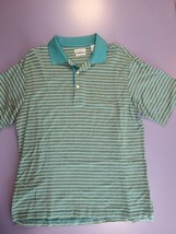 Alan Flusser Mens Size M Golf Silver Collection Textured Polo Shirt Very Nice - £14.62 GBP