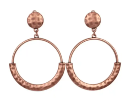 Paparazzi Rustic Horizons Copper Clip-On Earrings - New - £3.58 GBP