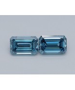 Blue Emerald  Pair Fancy 0.95 Cts VS1 Lab Grown CVD Diamond for Earring - $683.28 CAD